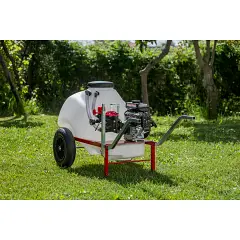 Struttura in ferro con verniciatura a polvere Motopompa irrorazione carrellata Acqua Spray Mod.M25-80