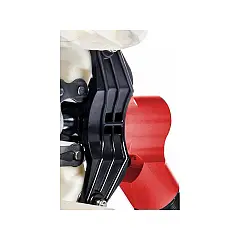 Pneumatic flywheel Flying with hinges