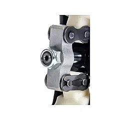 Pneumatic flywheel Flying with hinges