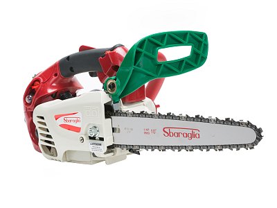 Sbaraglia Motosega a scoppio da potatura Sbaraglia Rambo barra Carving 25 cm solo 2,7 Kg
