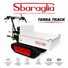 TERRA TRACK Motocarriola Cingolata Professionale Motocarriola cingolata Sbaraglia mod.Terra-Track 300 kg